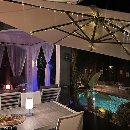 別荘 Gemuetlich-modernes Ferienhaus-2 Schlafz-privater Pool-garten-5min Bis Coral Bay *